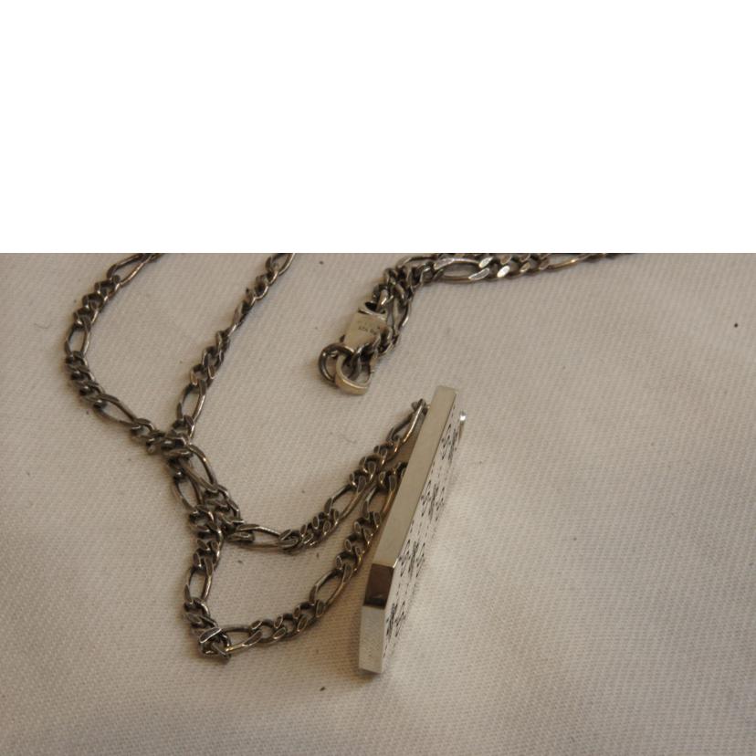 GUCCI グッチ/GGプレートビーネックレス//☆1313AR/ABランク/92