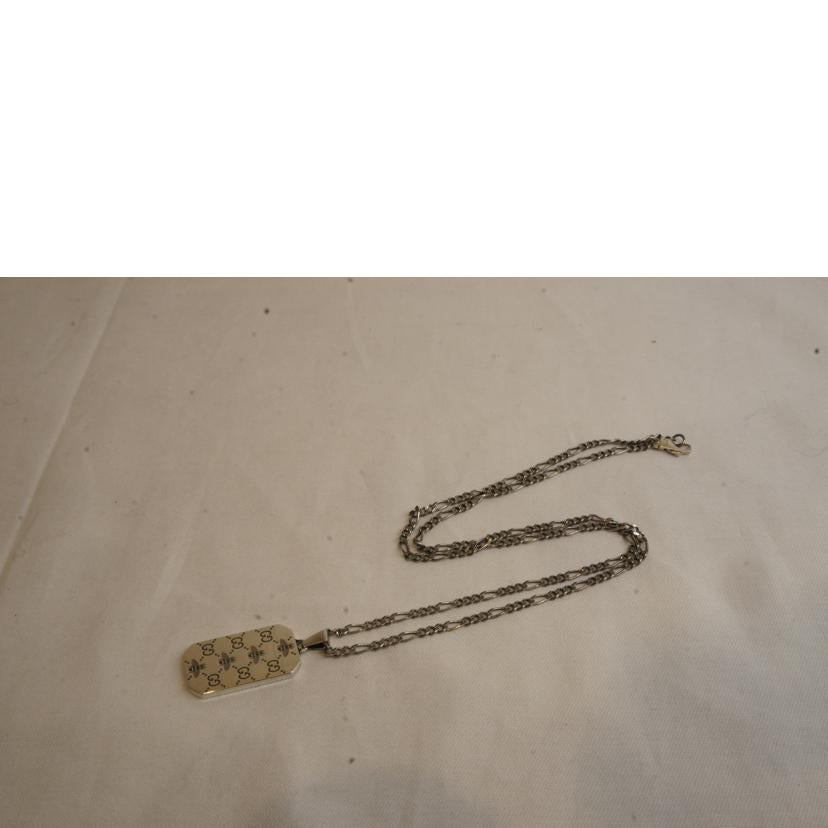 GUCCI グッチ/GGプレートビーネックレス//☆1313AR/ABランク/92