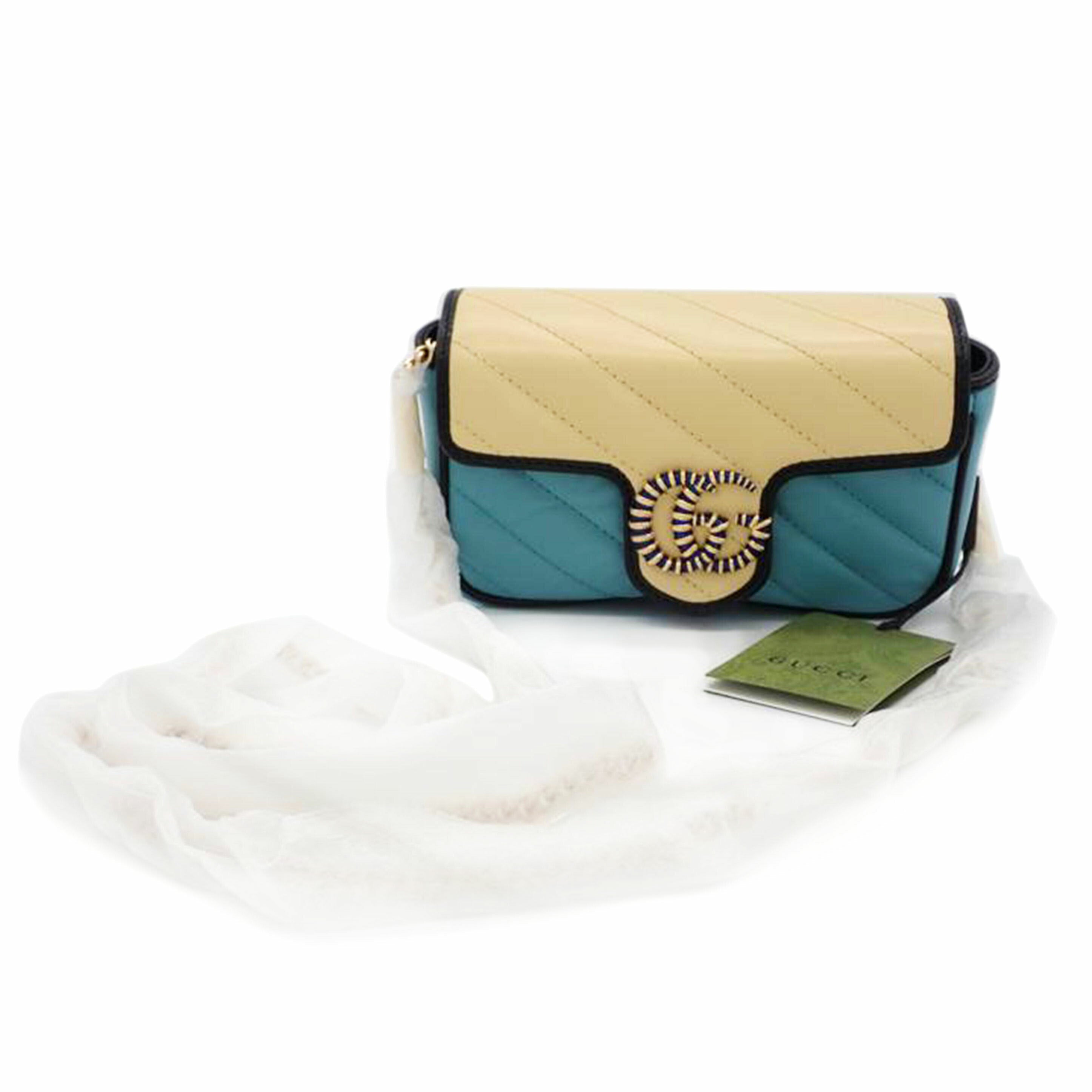 GUCCI/GGマ-モントミニバック/オンライン限定/バタ-&ブル-/574969//2091/Sランク/62