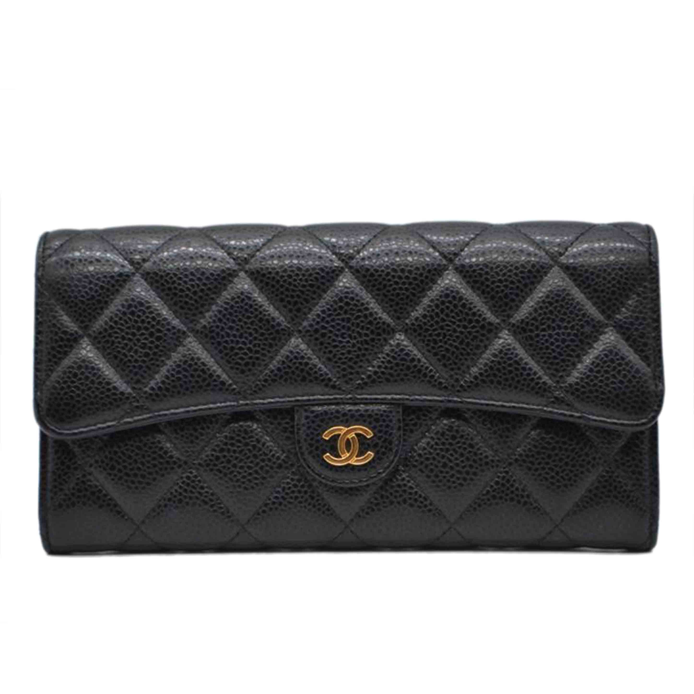 CHANEL シャネル/マトラッセソフトキャビアスキンレザー長財布/A80758//247*****/ABランク/89