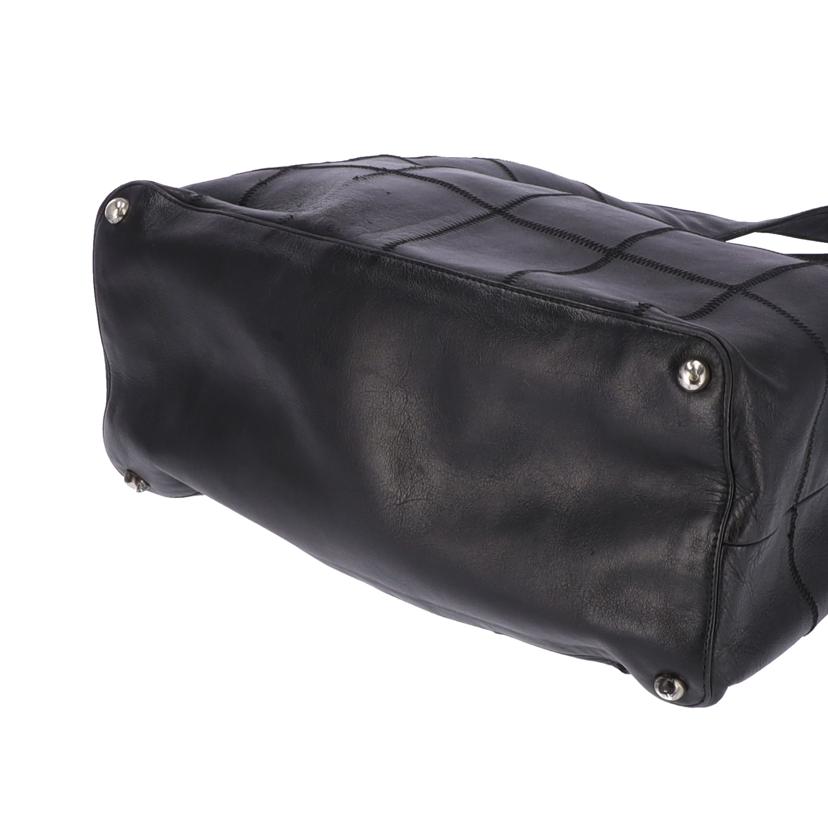 CHANEL シャネル/チョコバー/フリンジショルダーバッグ/黒//6261049/Bランク/75