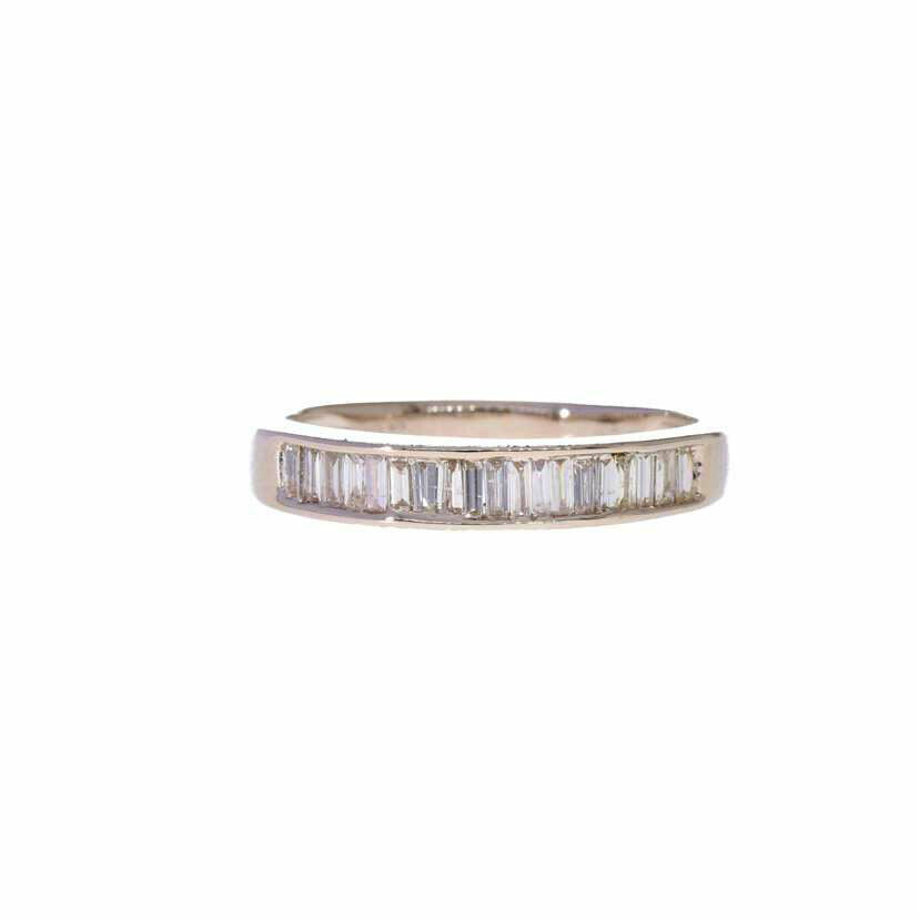 / K18WGダイヤリング0.34ct//Aランク/75