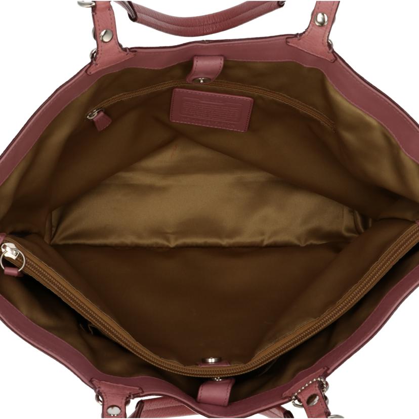 COACH COACH/カーリーロゴエンボスドレザートート/F16174//L1068/Bランク/75