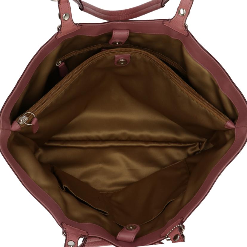 COACH COACH/カーリーロゴエンボスドレザートート/F16174//L1068/Bランク/75