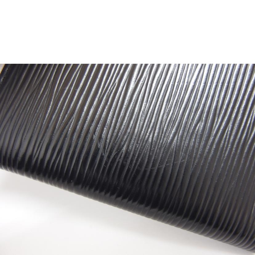 LV ルイヴィトン 二つ折り財布 /ポルトビエ6カルトクレディ/エピ/ノワール/M63312//CA0***/ABランク/04