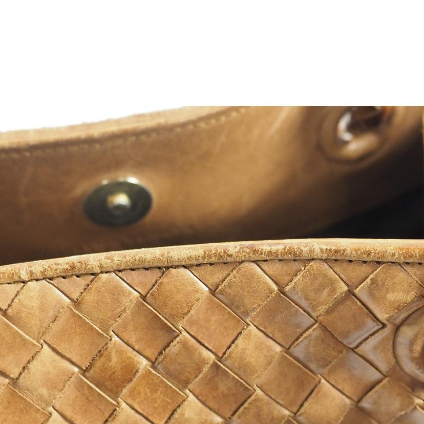 BOTTEGAVENETTA ボッテガヴェネタ/ハンドB/サッチェル イントレチャート/茶/148323//Bランク/79