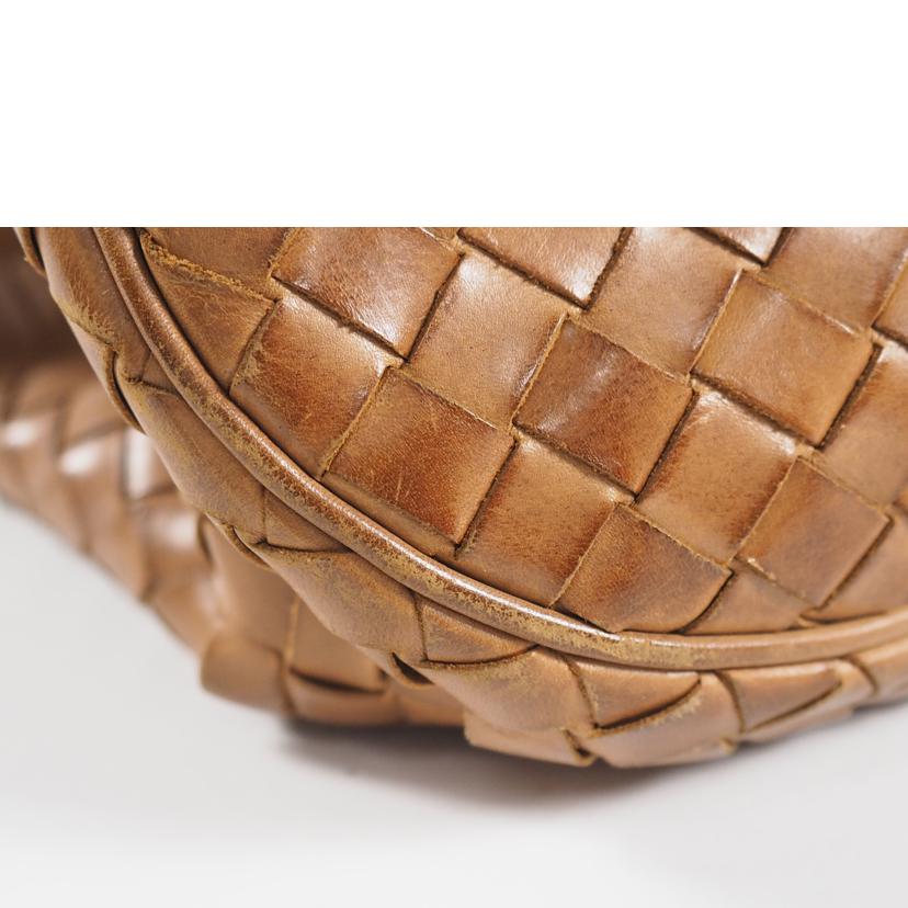 BOTTEGAVENETTA ボッテガヴェネタ/ハンドB/サッチェル イントレチャート/茶/148323//Bランク/79