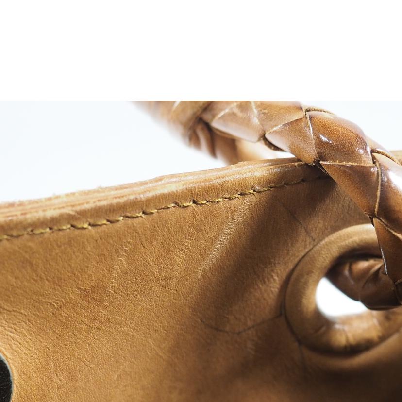 BOTTEGAVENETTA ボッテガヴェネタ/ハンドB/サッチェル イントレチャート/茶/148323//Bランク/79