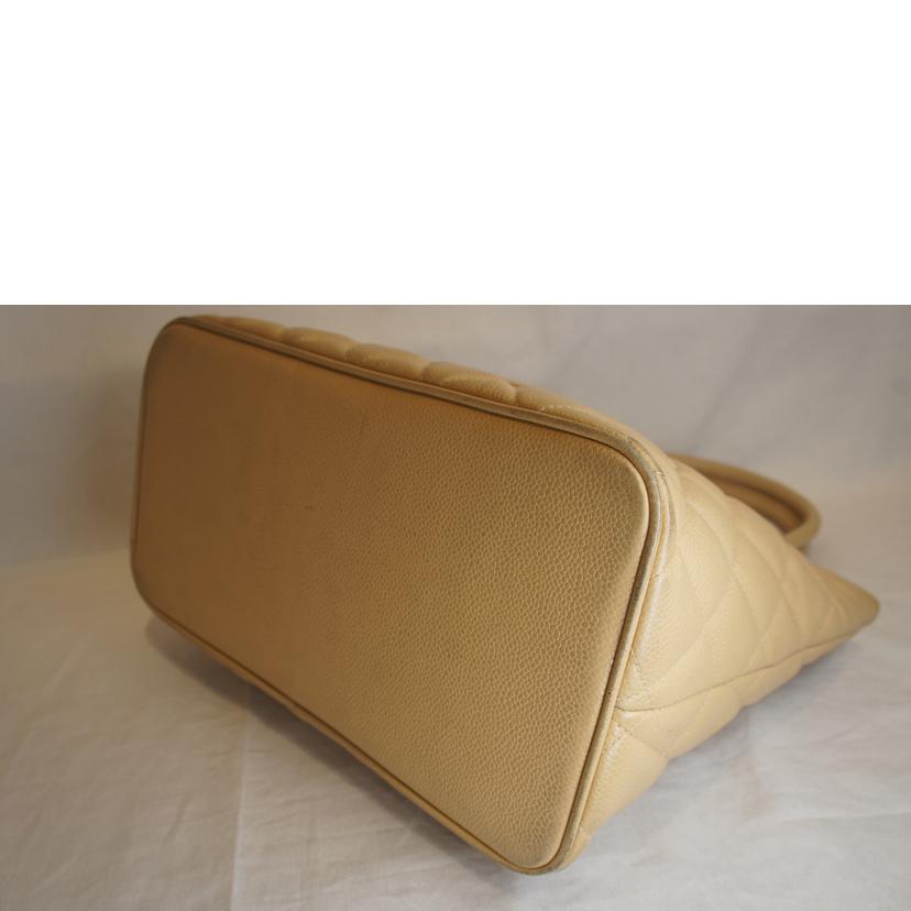 CHANEL シャネル/復刻トートキャビアスキンベージュ//572****/Bランク/92