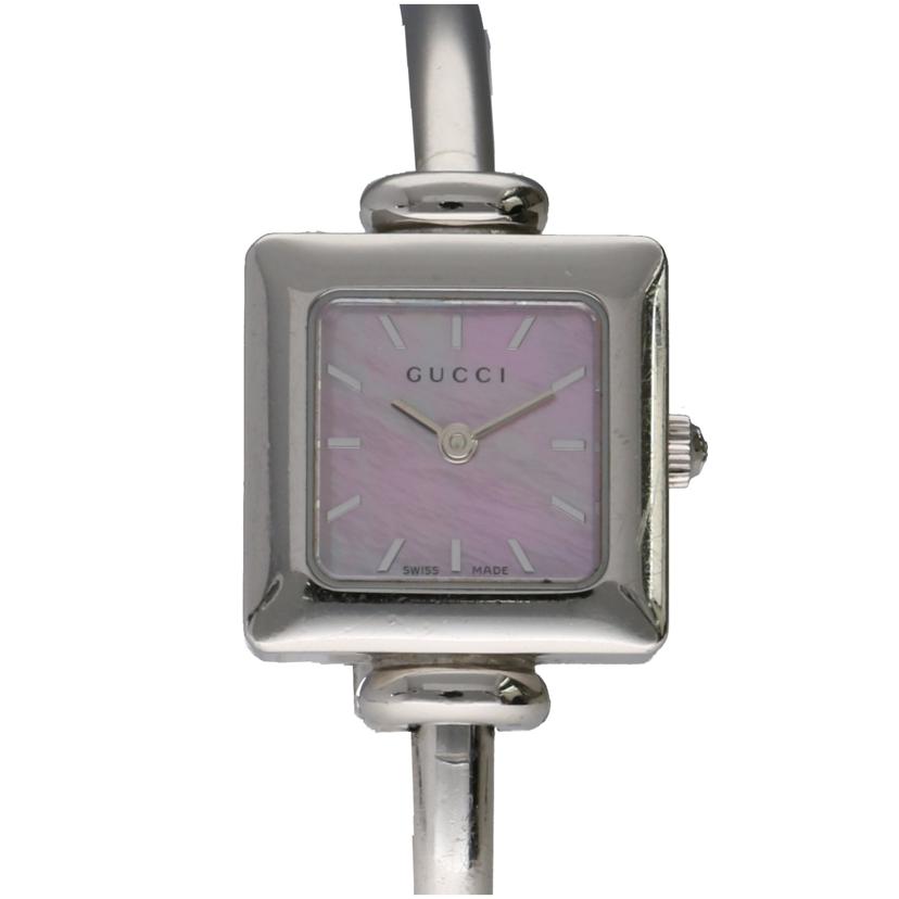 GUCCI グッチ/バングルウォッチ・ピンクシェル/クオーツ/1900L//135*****/ABランク/75