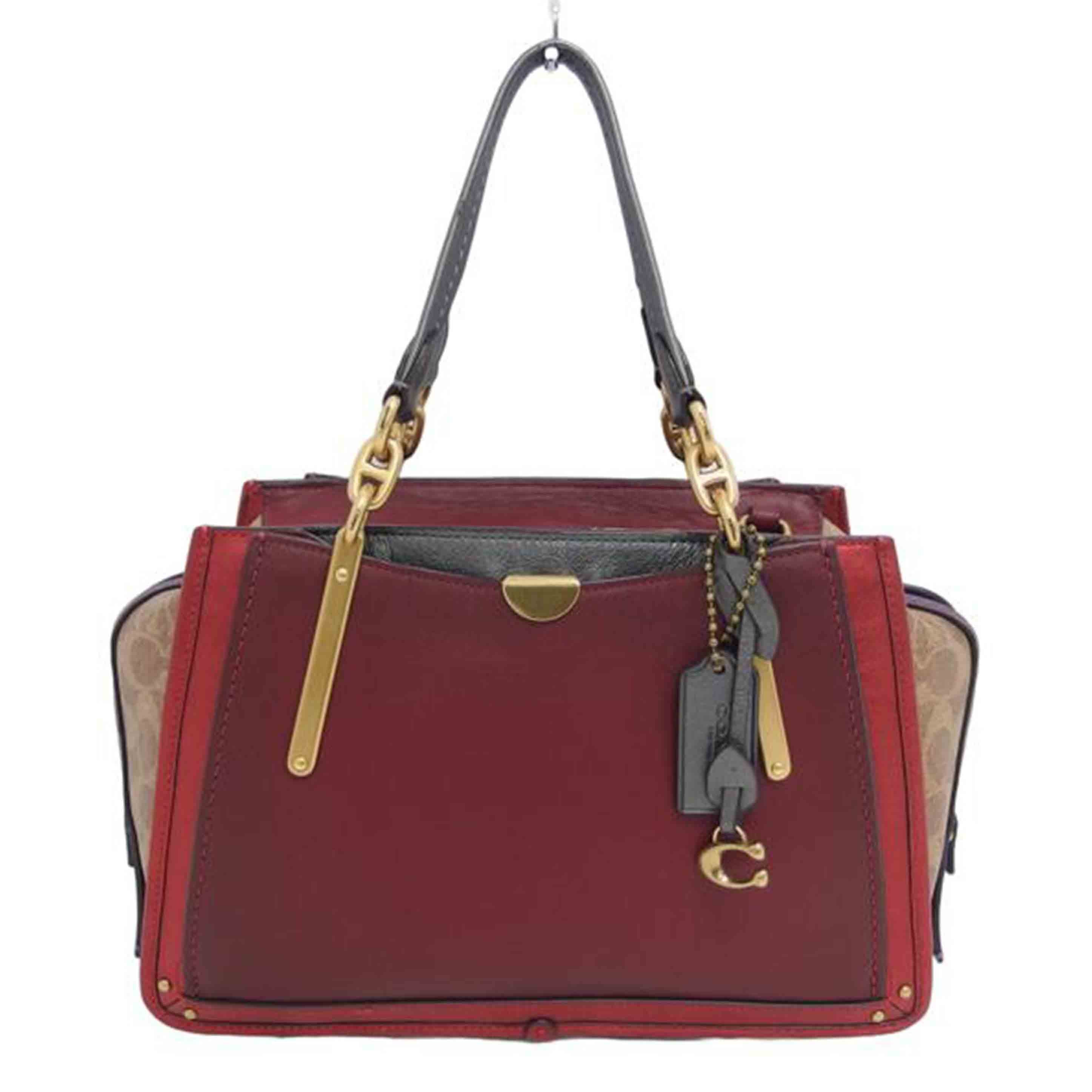 COACH コーチ/ドリマーウィズシグネチャー/2WAYバッグ/ボルドーベージュ/79441//H19**/ABランク/04