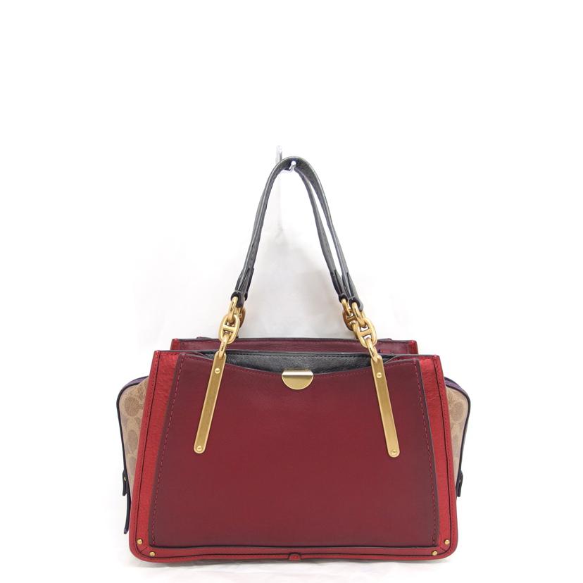 COACH コーチ/ドリマーウィズシグネチャー/2WAYバッグ/ボルドーベージュ/79441//H19**/ABランク/04