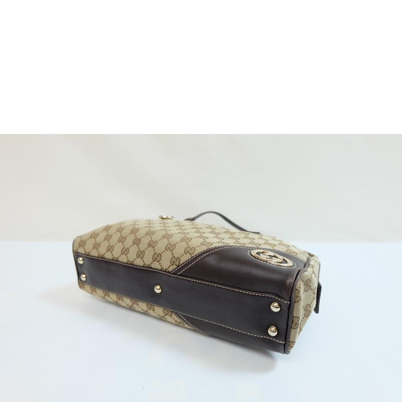 GUCCI グッチ/GGキャンバススーキーインターロッキングボストン/169971//20404G/Bランク/71