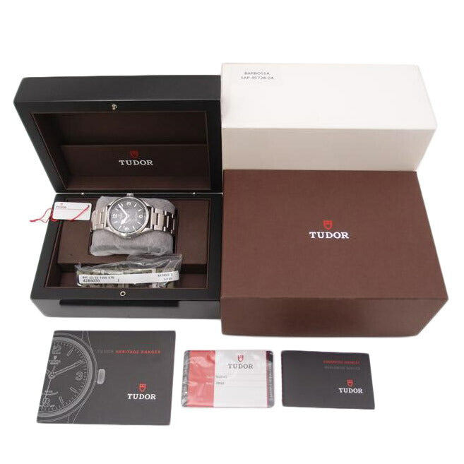 TUDOR チュードル チューダー 腕時計 オーバーホール済 新品仕上済 ステンレス メンズ 黒文字盤/ヘリテージ・レンジャー/自動巻き/79910//I323542/SAランク/69