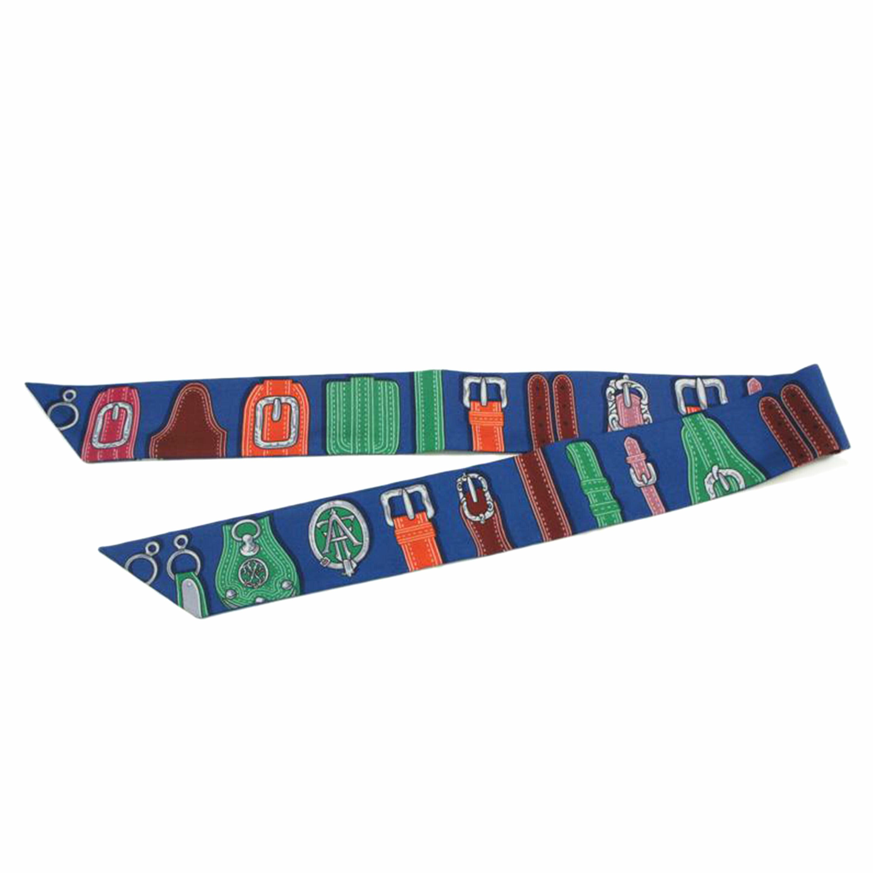 HERMES エルメス/ツィリーリボンスカーフ/ベルトモチーフ//Aランク/75