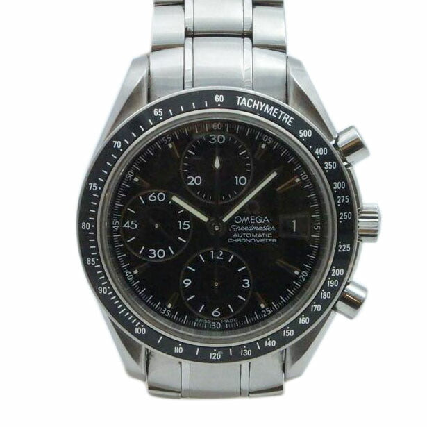 OMEGA オメガ/スピードマスターデイト/黒文字盤/3210.50//85965453/ABランク/93