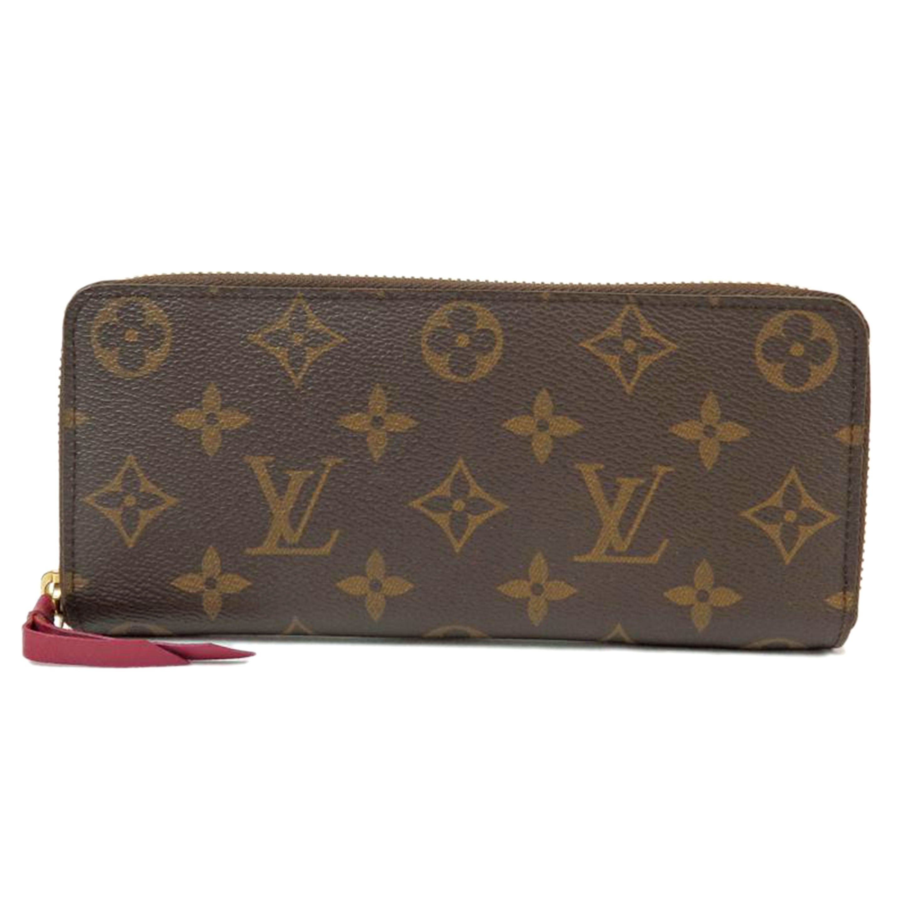 LOUIS VUITTON ルイヴィトン/ポルトフォイユ・クレマンス/モノグラム/フューシャ/M60742//SP0165/ABランク/72