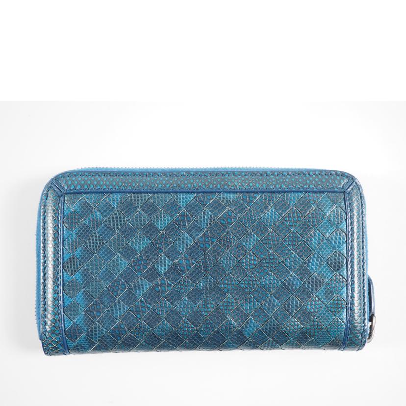 BOTTEGA VENETA ボッテガベネタ/イントレチャート/ラウンドジップ長財布//B05931924K/Bランク/79
