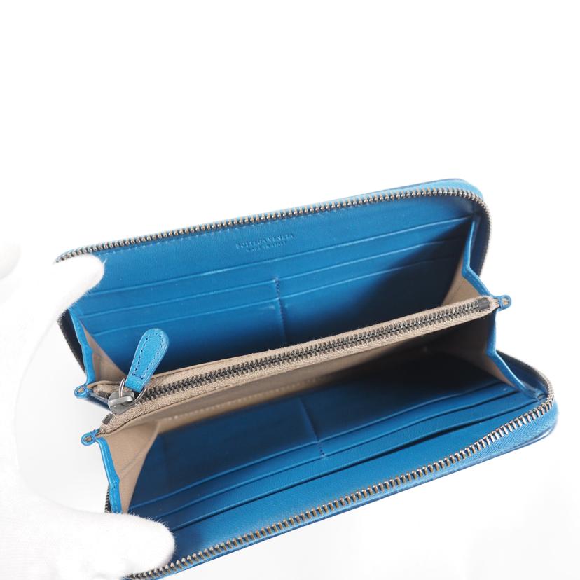 BOTTEGA VENETA ボッテガベネタ/イントレチャート/ラウンドジップ長財布//B05931924K/Bランク/79