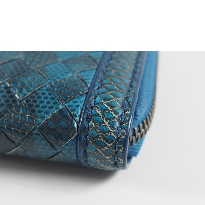 BOTTEGA VENETA ボッテガベネタ/イントレチャート/ラウンドジップ長財布//B05931924K/Bランク/79