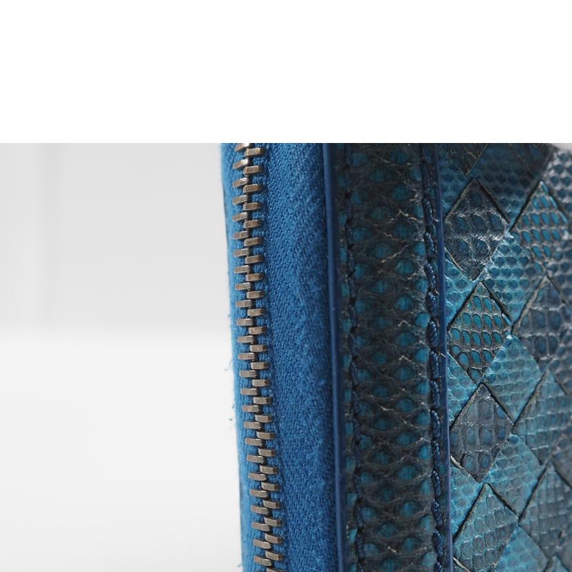 BOTTEGA VENETA ボッテガベネタ/イントレチャート/ラウンドジップ長財布//B05931924K/Bランク/79