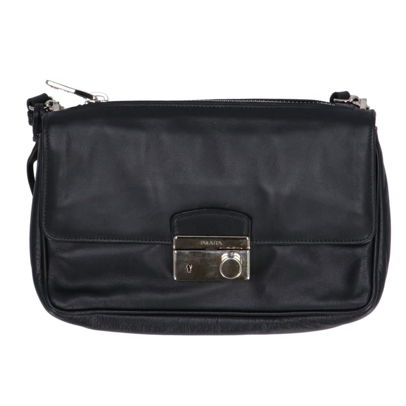 PRADA プラダ PRADA レザーワンショルダー ブラック レディース/レザーワンショルダー/ブラック//ABランク/37