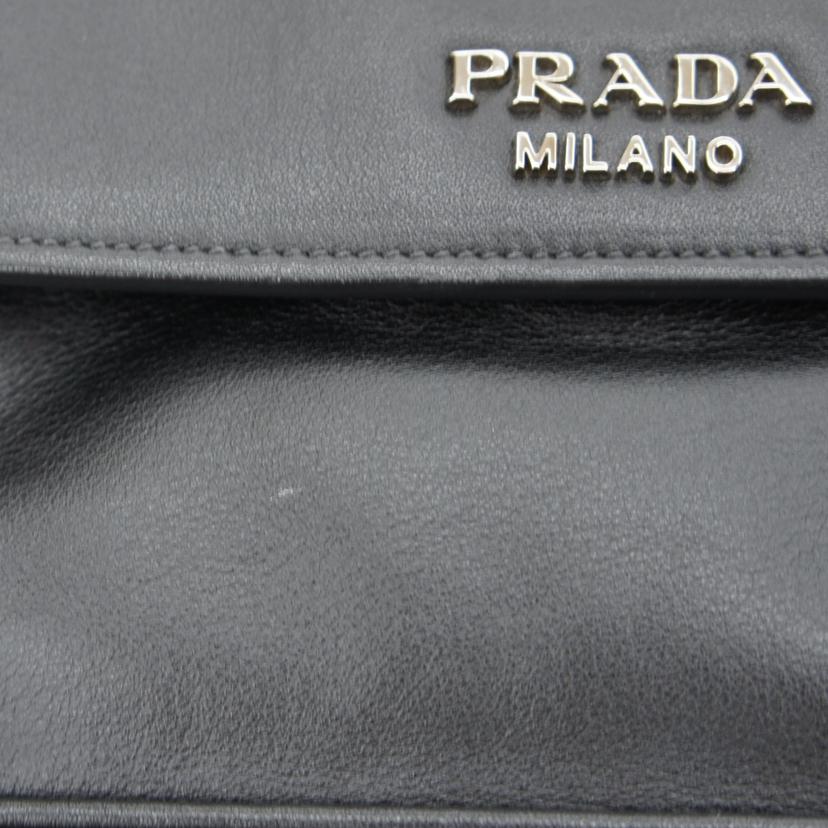 PRADA プラダ PRADA レザーワンショルダー ブラック レディース/レザーワンショルダー/ブラック//ABランク/37