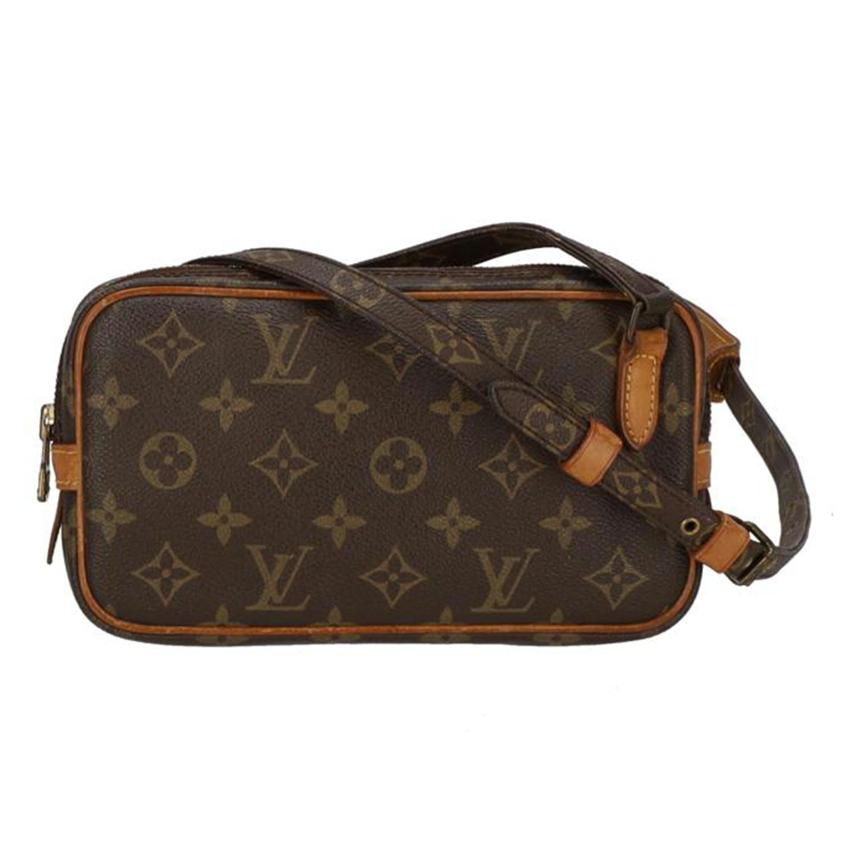 LOUIS VUITTON ルイヴィトン ルイ・ヴィトン ビトン ショルダーバッグ ハンドバッグ トートバッグ ブラウン メンズ レディース 定番 人気 LV 斜め掛け 肩がけ/ポシェット・マルリー・バンドリエール/モノグラム/M51828//871**/Bランク/06