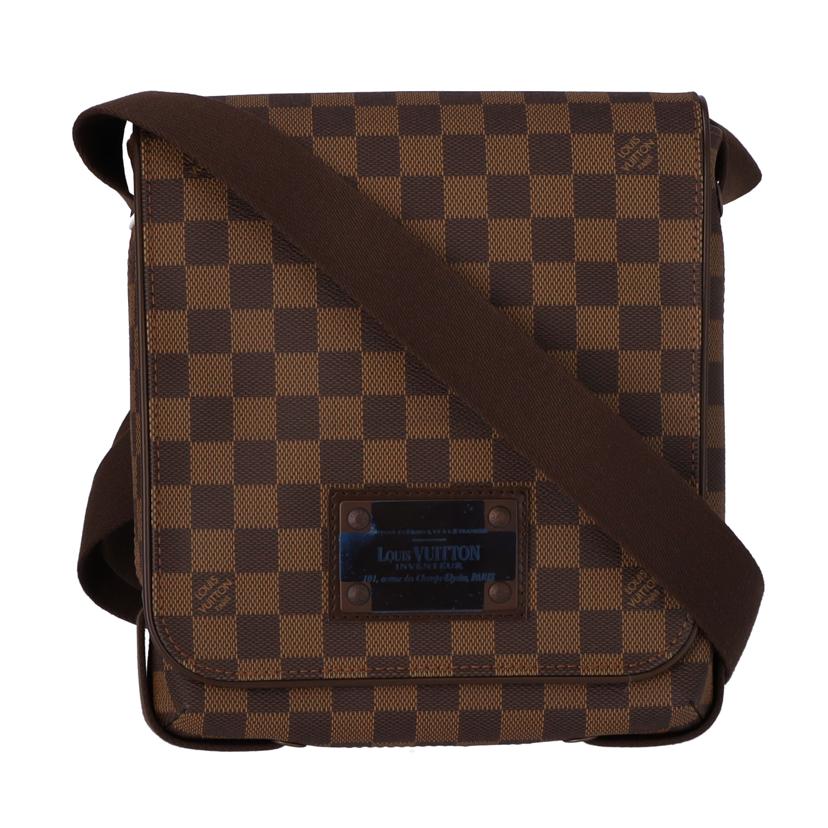 LOUIS VUITTON ルイヴィトン バッグ ブランドバッグ ショルダーバッグ レザー メンズ ブラウン/ブルックリンPM/ダミエ・エベヌ/N51210//SR4018/SAランク/75