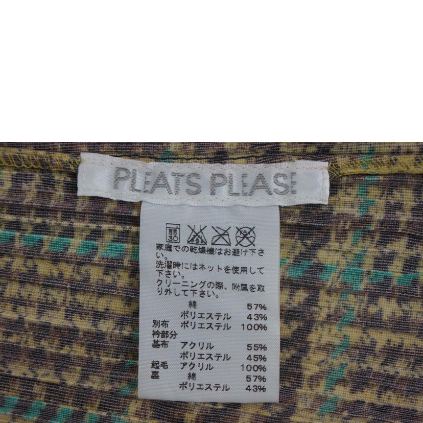 PLEATS PLEASE /PLEATS PLEASE ファー付ジャケット/PP83-JC454//ABランク/09