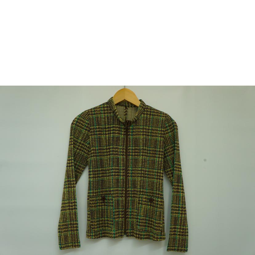 PLEATS PLEASE /PLEATS PLEASE ファー付ジャケット/PP83-JC454//ABランク/09