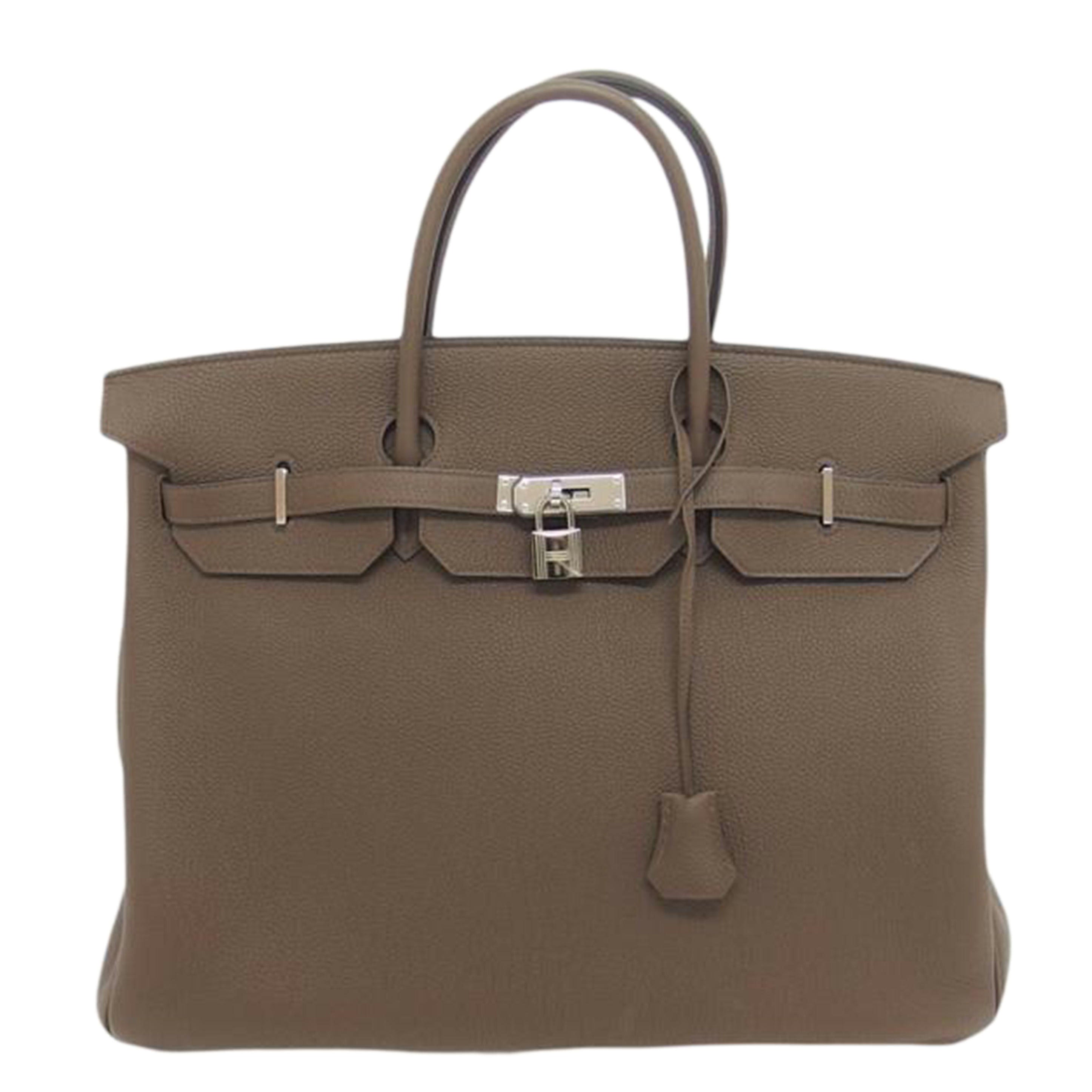 HERMES エルメス/バーキン40/エトゥープ/トゴ/シルバー金具//□R刻印/Aランク/04