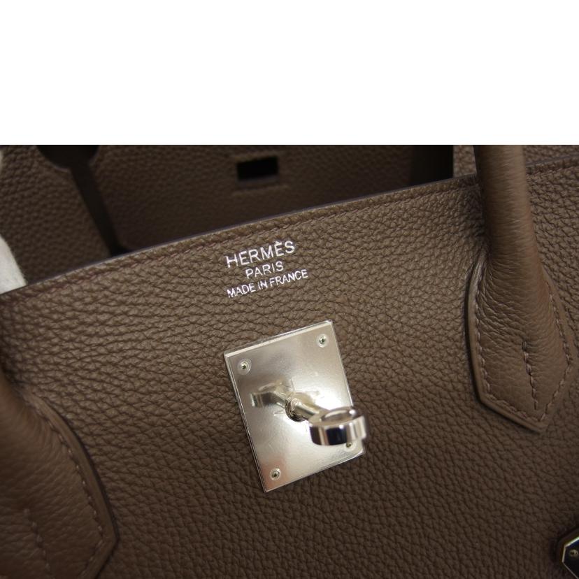 HERMES エルメス/バーキン40/エトゥープ/トゴ/シルバー金具//□R刻印/Aランク/04