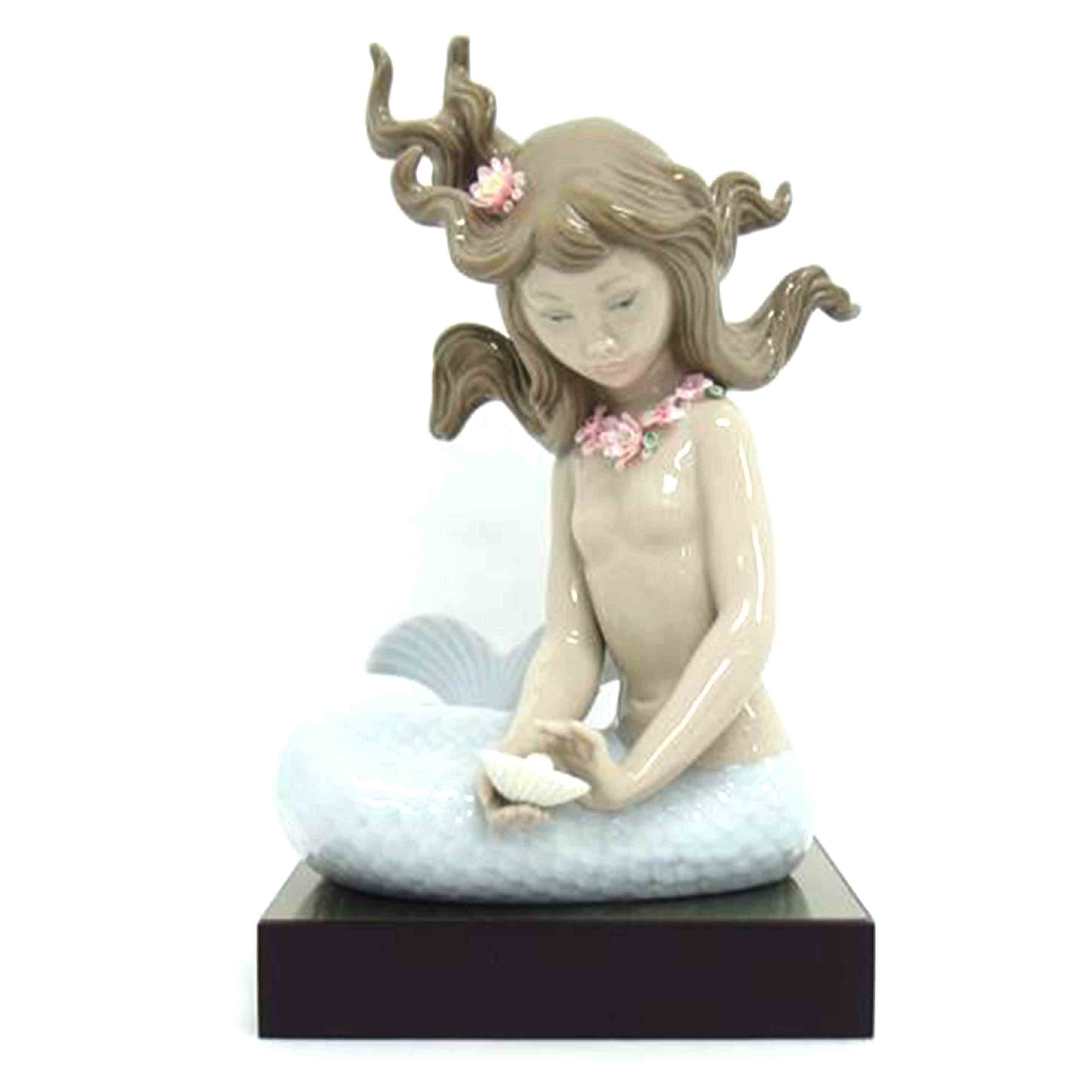 LLADRO リヤドロ 置物 オブジェ 少女/人魚/マーメイド/フィギュリン/010.01415//Aランク/04