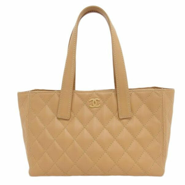 CHANEL シャネル/ワイルドステッチ/トートバッグ/キャメル//9872630/ABランク/04
