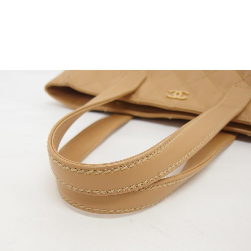 CHANEL シャネル/ワイルドステッチ/トートバッグ/キャメル//9872630/ABランク/04