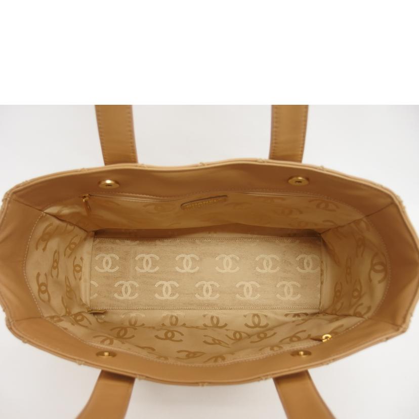 CHANEL シャネル/ワイルドステッチ/トートバッグ/キャメル//9872630/ABランク/04