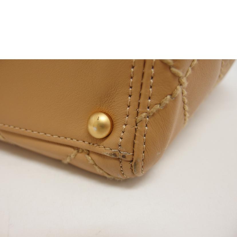 CHANEL シャネル/ワイルドステッチ/トートバッグ/キャメル//9872630/ABランク/04