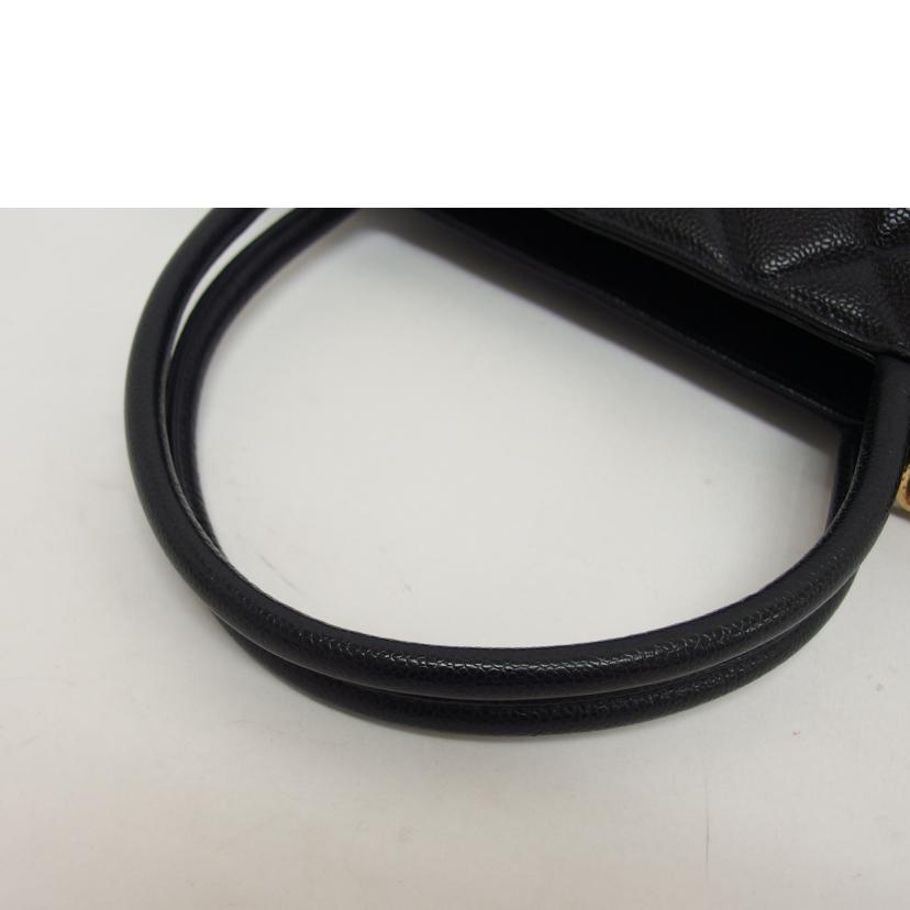 CHANEL シャネル/復刻トート/キャビアスキン/ゴールド金具/ブラック/A01804//7676132/Aランク/04