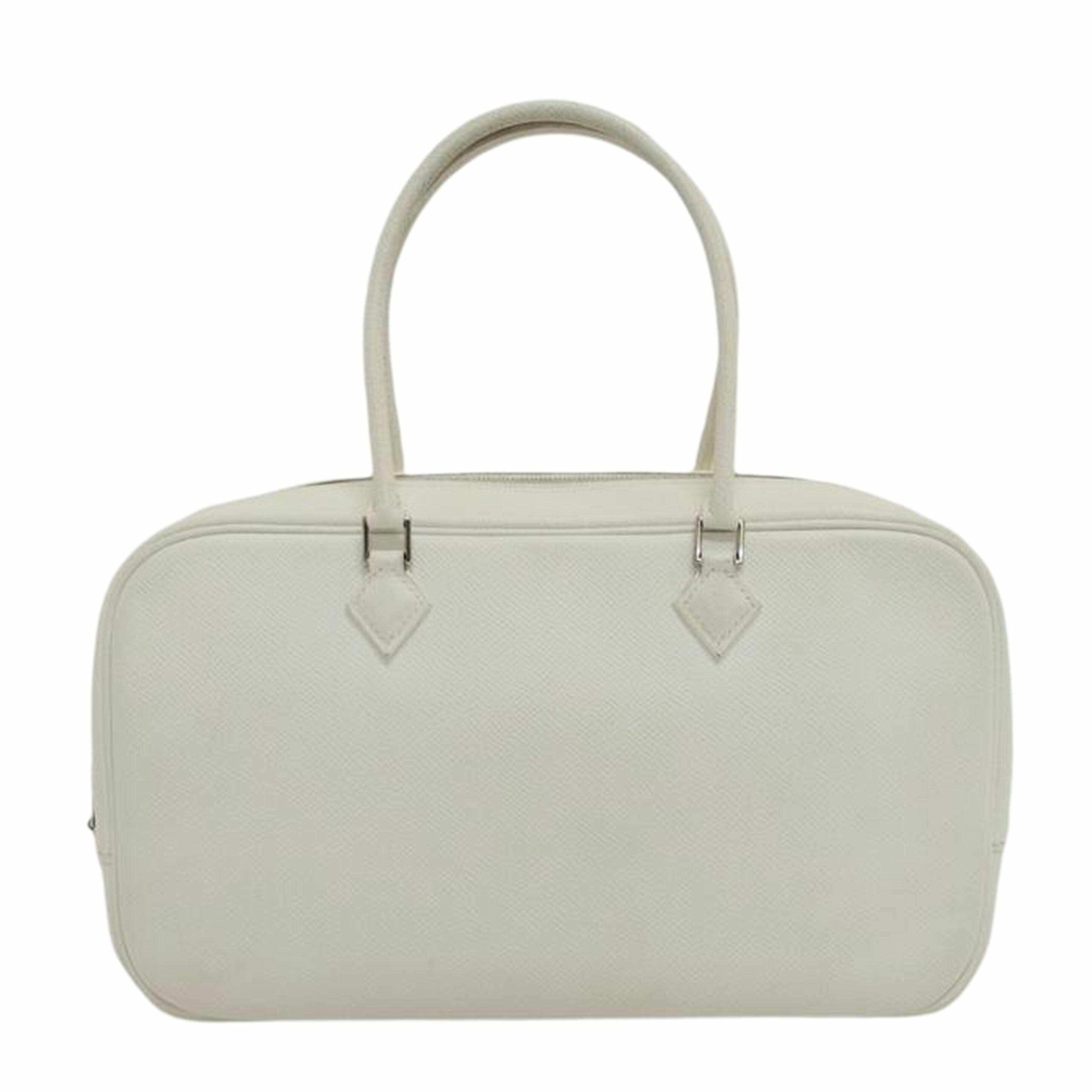 HERMES エルメス/プリュム28/ヴォーエプソン/ホワイト//□K54刻印/Bランク/04