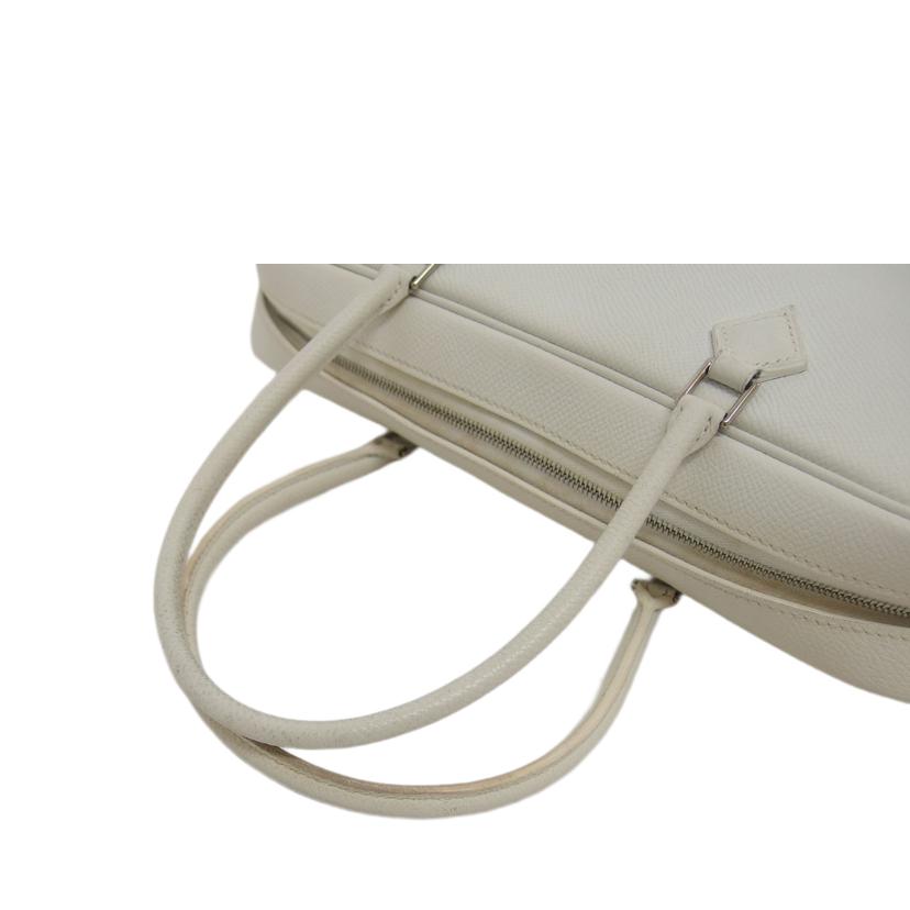 HERMES エルメス/プリュム28/ヴォーエプソン/ホワイト//□K54刻印/Bランク/04