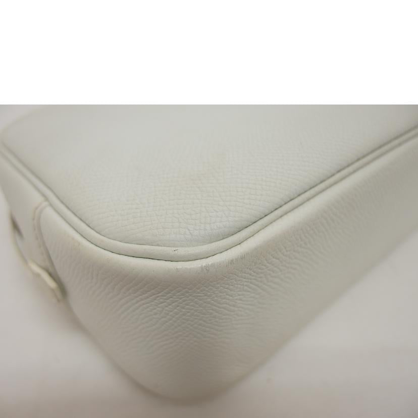 HERMES エルメス/プリュム28/ヴォーエプソン/ホワイト//□K54刻印/Bランク/04