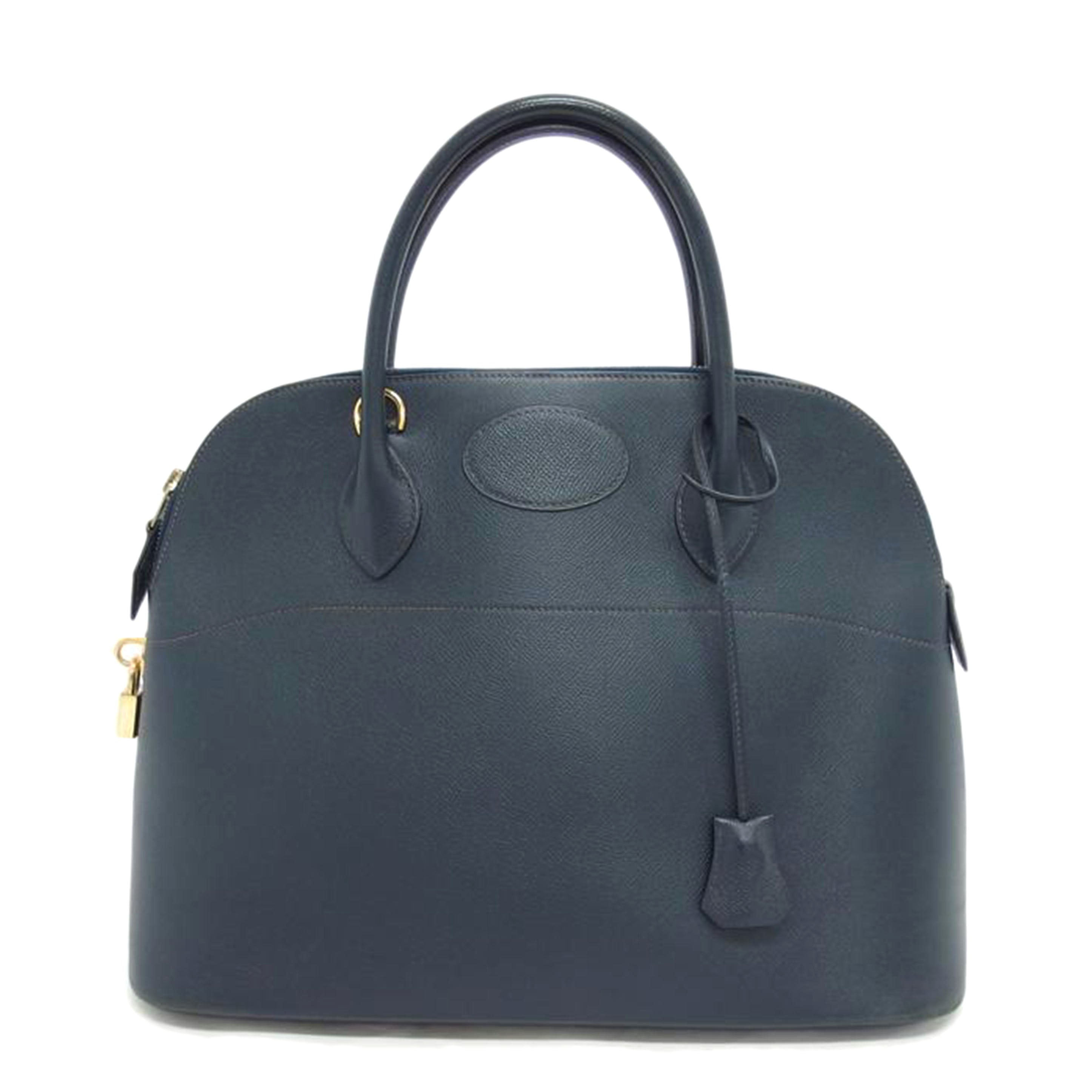 HERMES エルメス/ボリード37/ヴォーエプソン/ネイビー系//□A刻印/Bランク/04