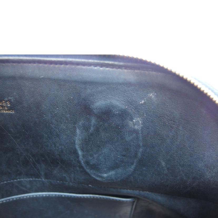 HERMES エルメス/ボリード37/ヴォーエプソン/ネイビー系//□A刻印/Bランク/04