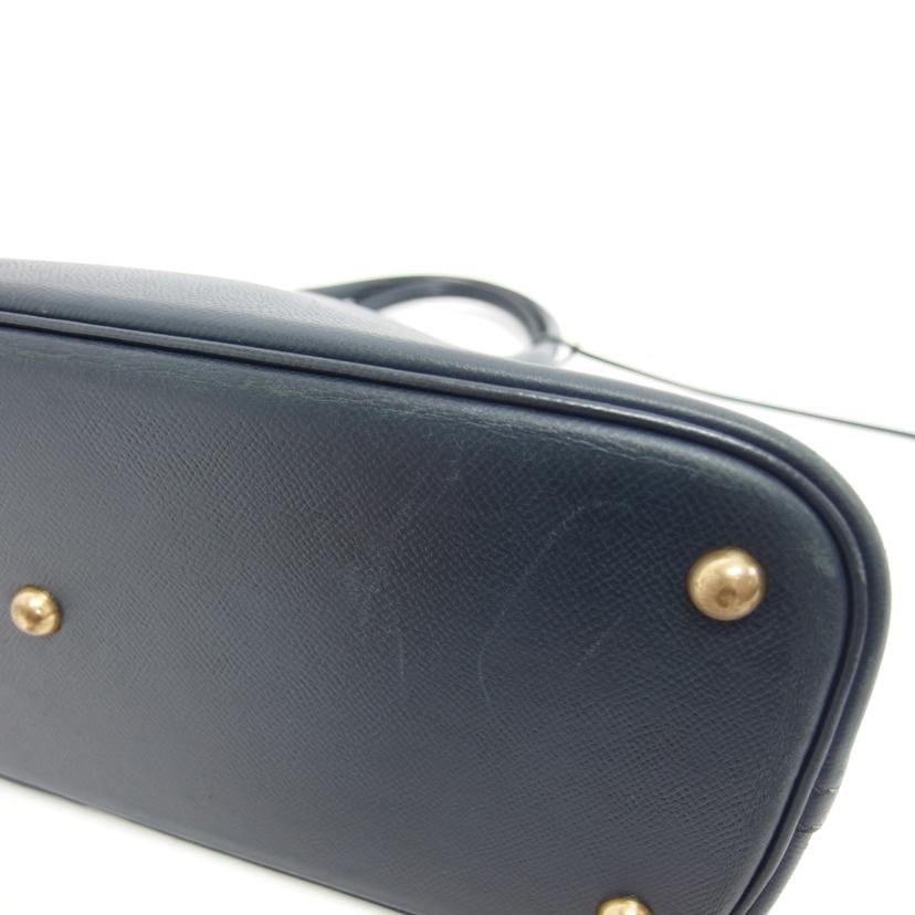 HERMES エルメス/ボリード37/ヴォーエプソン/ネイビー系//□A刻印/Bランク/04