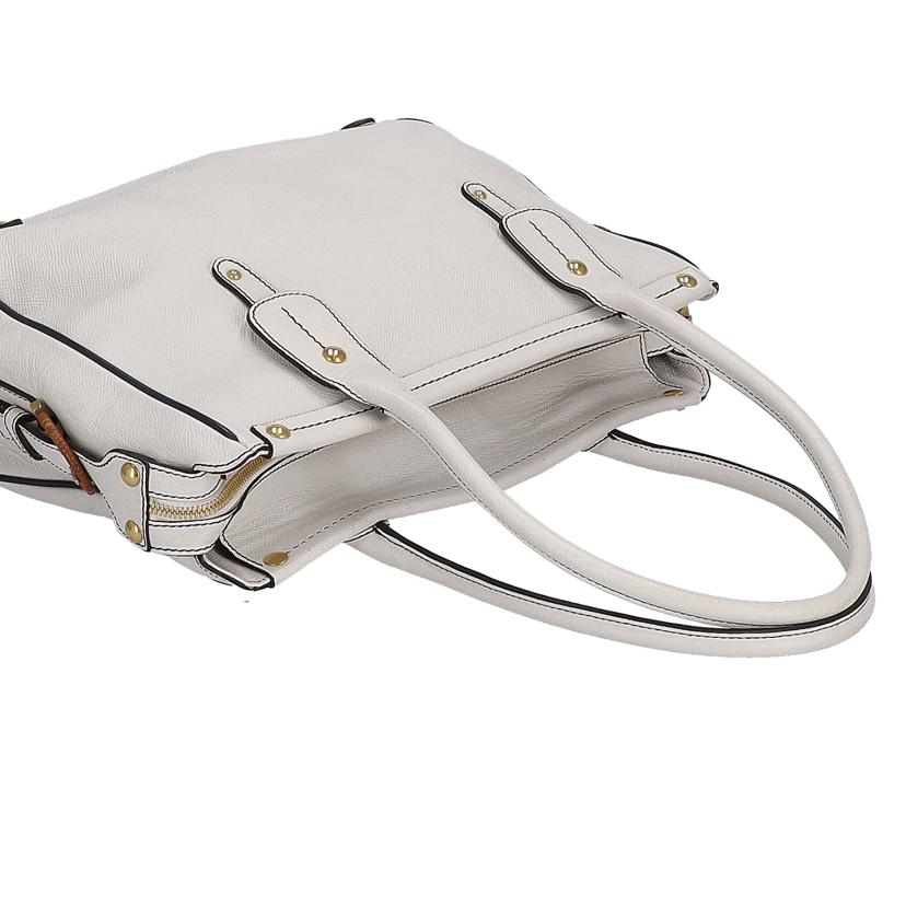 Ferragamo フェラガモ Ferragamo ガンチーニトート ホワイト カーフレザー レディース /ガンチーニトート/ホワイト/21-7306 //Bランク/37