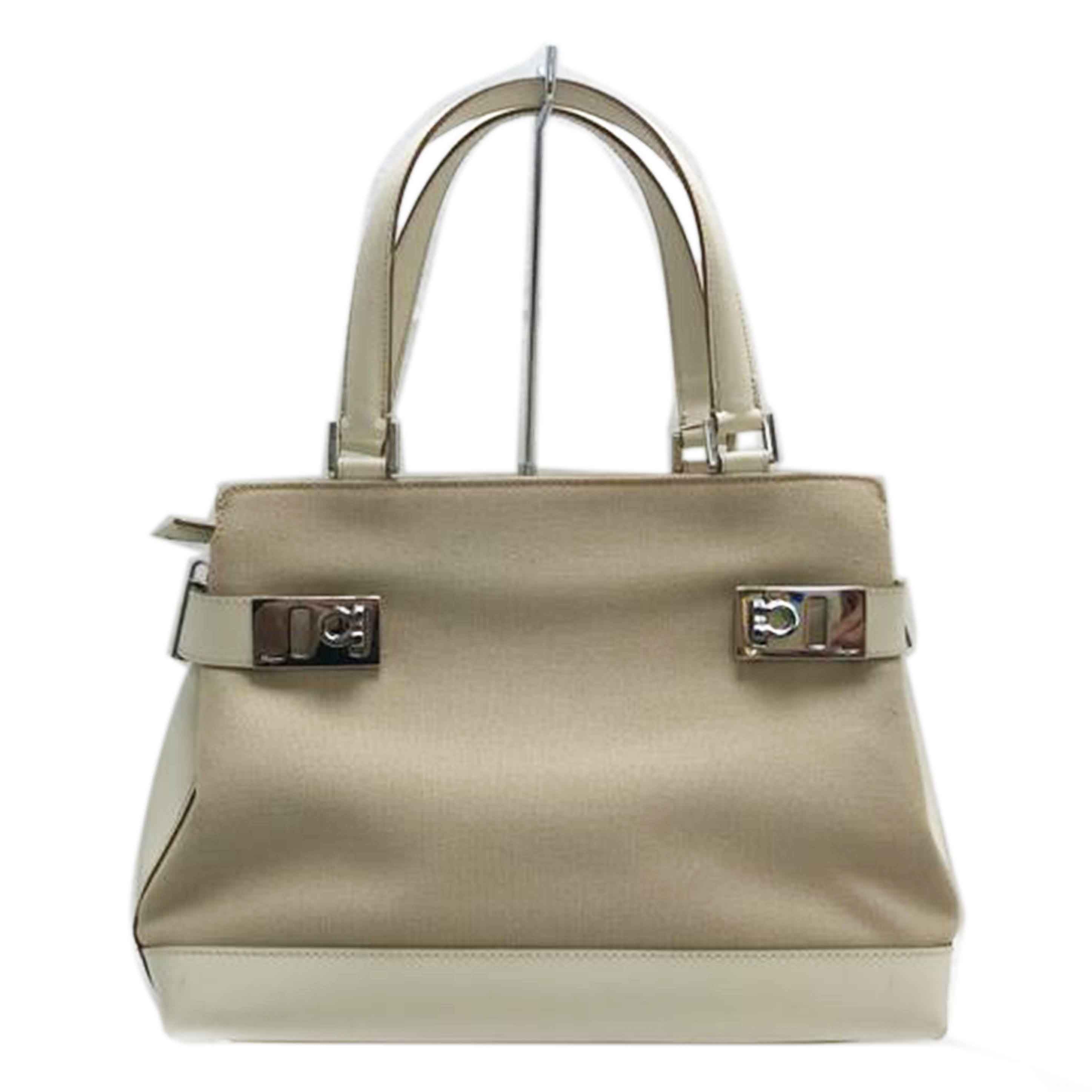 Ferragamo フェラガモ/ガンチーニ 2WAYキャンバスハンドバック/AQ-21//019*/Bランク/51