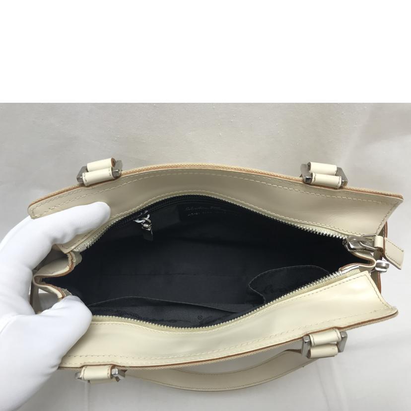 Ferragamo フェラガモ/ガンチーニ 2WAYキャンバスハンドバック/AQ-21//019*/Bランク/51