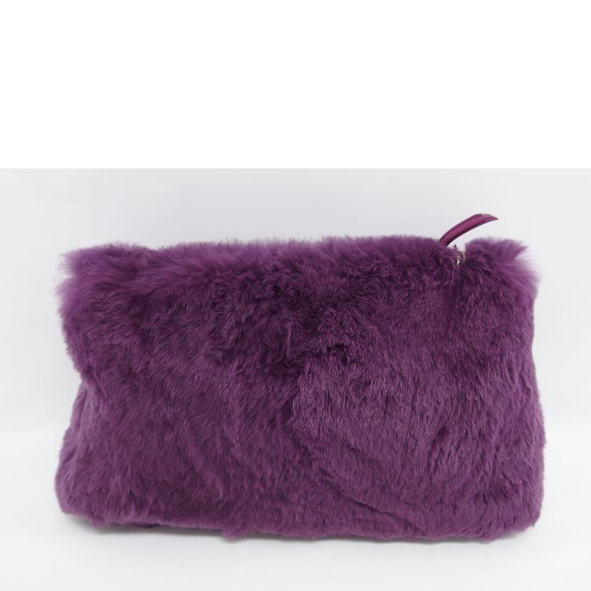 CHANEL シャネル/ラビットファー/チェーンショルダーバッグ/パープル//6194934/Aランク/04