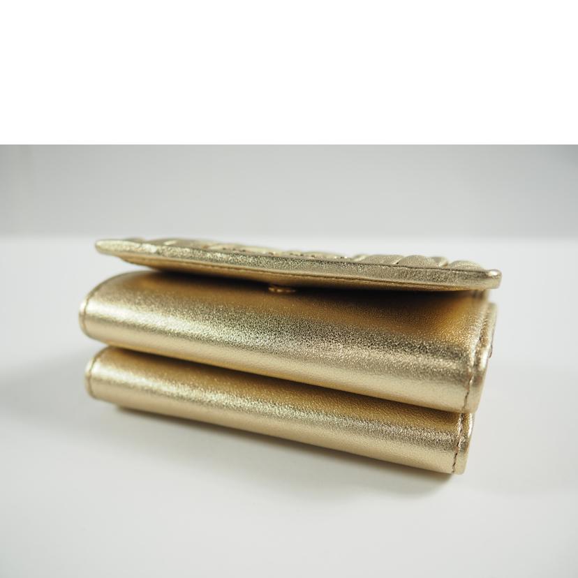 miumiu ミュウミュウ/マテラッセ/コンパクトウォレット/ゴールド/5ME005//ABランク/79